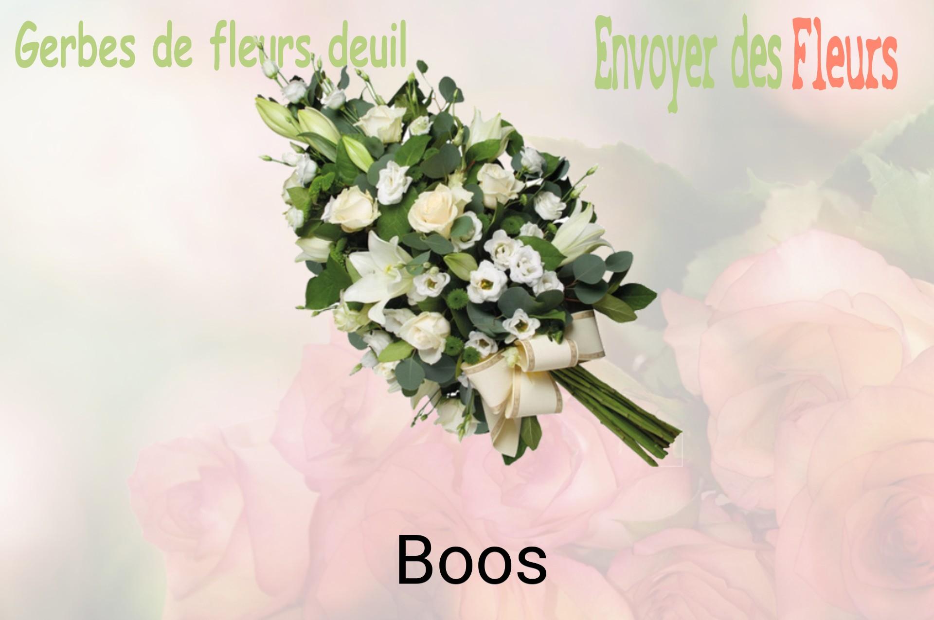 Gerbe de fleurs de deuil livrée à Boos